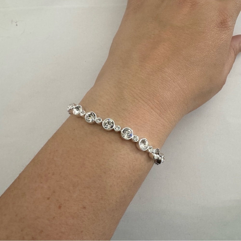 Vintage Joan Rivers Silver Rhinestone Gems Women’s Bracelet